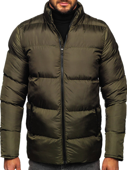 Bolf Herren Gepolsterte Winterjacke Khaki  0025