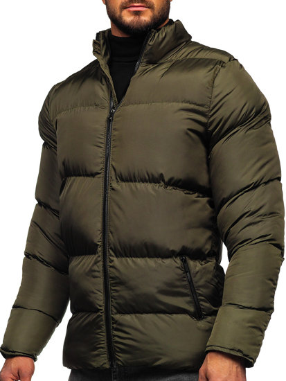 Bolf Herren Gepolsterte Winterjacke Khaki  0025