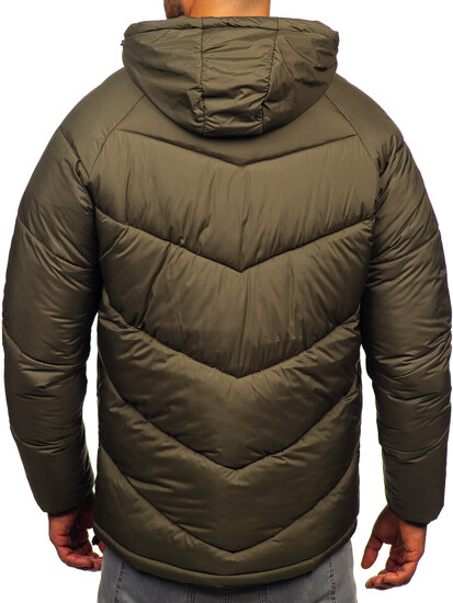 Bolf Herren Gepolsterte Winterjacke Khaki  31M5036