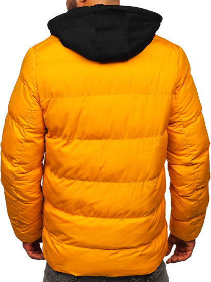 Bolf Herren Gepolsterte Winterjacke Orange  27M8112