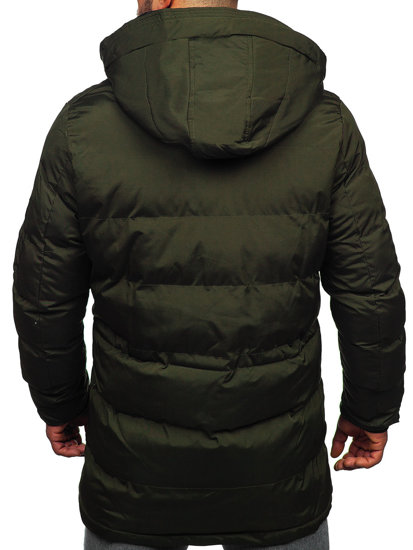 Bolf Herren Gepolsterte Winterjacke Parka Khaki  5M790