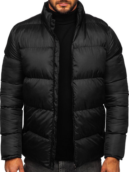 Bolf Herren Gepolsterte Winterjacke Schwarz  0025