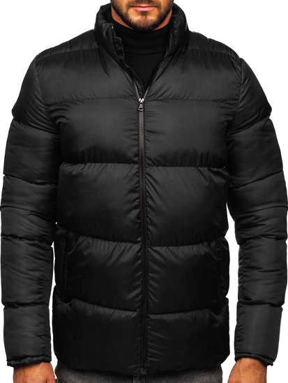 Bolf Herren Gepolsterte Winterjacke Schwarz  0025