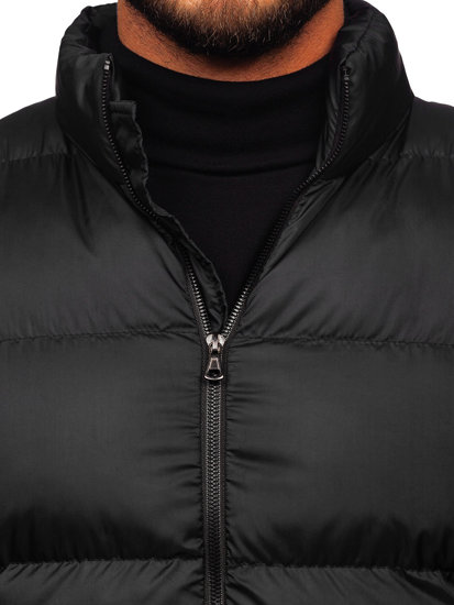 Bolf Herren Gepolsterte Winterjacke Schwarz  0025