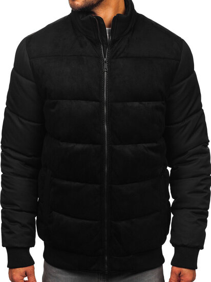 Bolf Herren Gepolsterte Winterjacke Schwarz  22M336