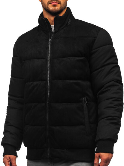 Bolf Herren Gepolsterte Winterjacke Schwarz  22M336