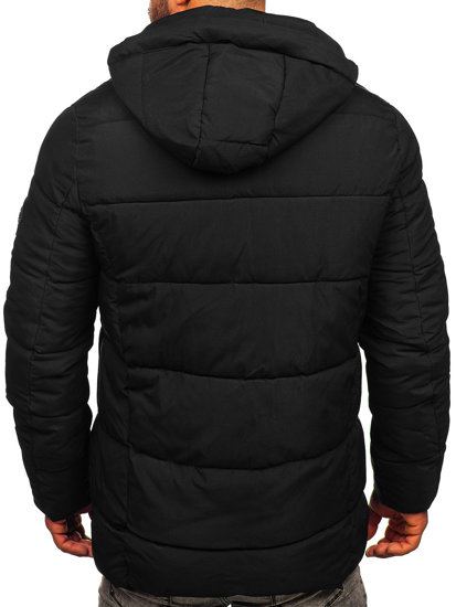 Bolf Herren Gepolsterte Winterjacke Schwarz  22M58