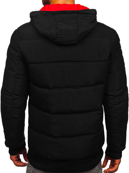 Bolf Herren Gepolsterte Winterjacke Schwarz 31M5003