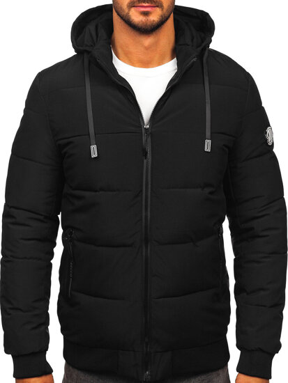 Bolf Herren Gepolsterte Winterjacke Schwarz  31M5023