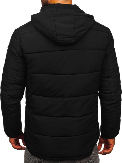 Bolf Herren Gepolsterte Winterjacke Schwarz 31M5027