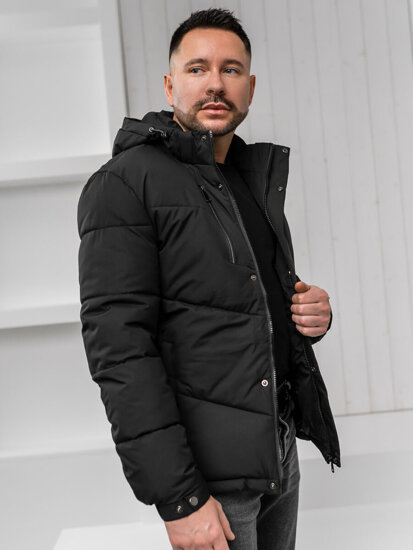 Bolf Herren Gepolsterte Winterjacke Schwarz  31M5035A1