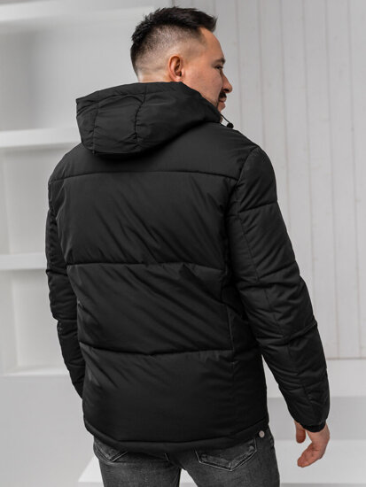 Bolf Herren Gepolsterte Winterjacke Schwarz  31M5035A1