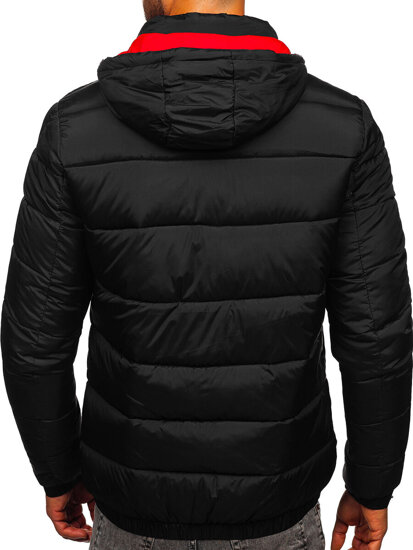 Bolf Herren Gepolsterte Winterjacke Schwarz  31M5037