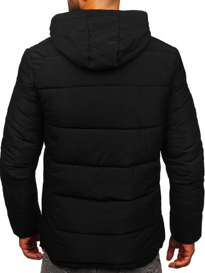 Bolf Herren Gepolsterte Winterjacke Schwarz  31M5052