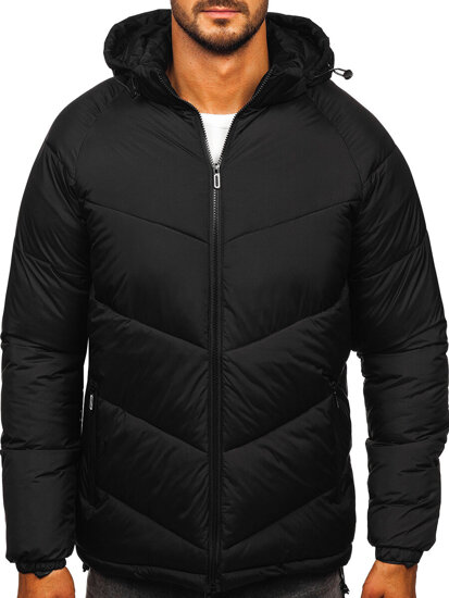 Bolf Herren Gepolsterte Winterjacke Schwarz  31M5058