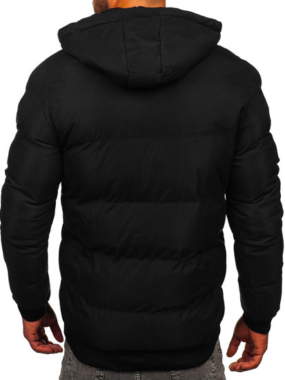 Bolf Herren Gepolsterte Winterjacke Schwarz  5M3125