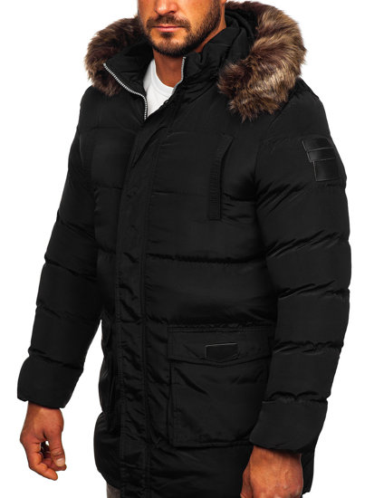 Bolf Herren Gepolsterte Winterjacke Schwarz  5M50