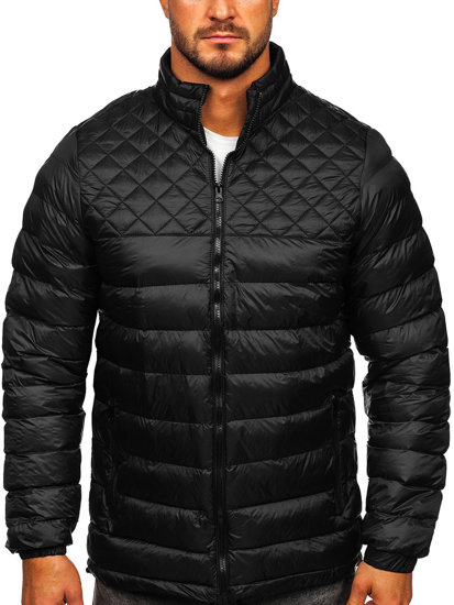 Bolf Herren Gepolsterte Winterjacke Schwarz  5M515