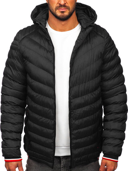 Bolf Herren Gepolsterte Winterjacke Schwarz 5M765