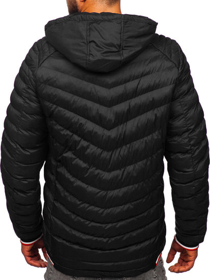 Bolf Herren Gepolsterte Winterjacke Schwarz 5M765