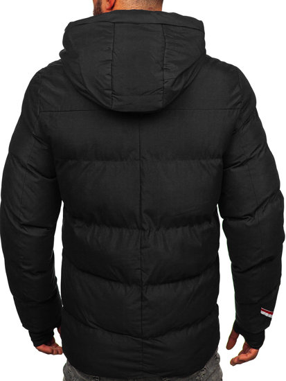 Bolf Herren Gepolsterte Winterjacke Schwarz  5M771