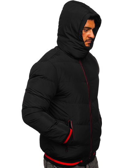 Bolf Herren Gepolsterte Winterjacke Schwarz  6902