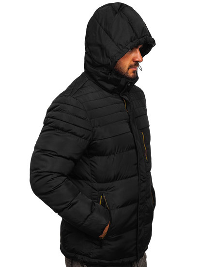 Bolf Herren Gepolsterte Winterjacke Schwarz  7M806