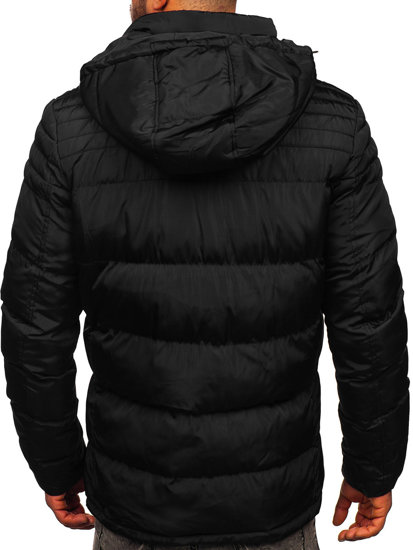 Bolf Herren Gepolsterte Winterjacke Schwarz  7M806