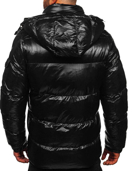 Bolf Herren Gepolsterte Winterjacke Schwarz  9970