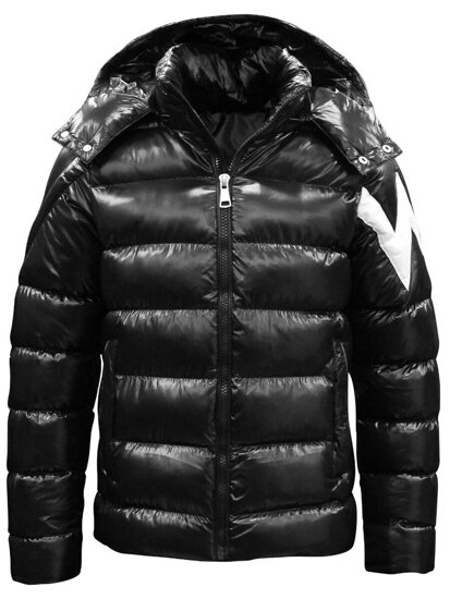 Bolf Herren Gepolsterte Winterjacke Schwarz  9981