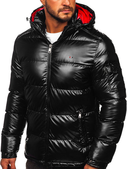 Bolf Herren Gepolsterte Winterjacke Sportjacke Schwarz  EX2138