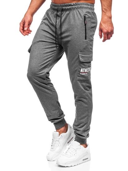 Bolf Herren Hose Cargohose Jogger Pants Anthrazit  JX5061