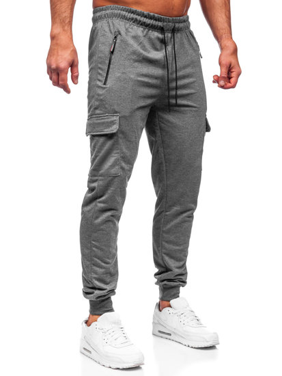 Bolf Herren Hose Cargohose Jogger Pants Anthrazit  JX5061