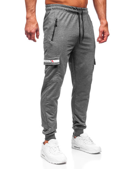 Bolf Herren Hose Cargohose Jogger Pants Anthrazit  JX5063