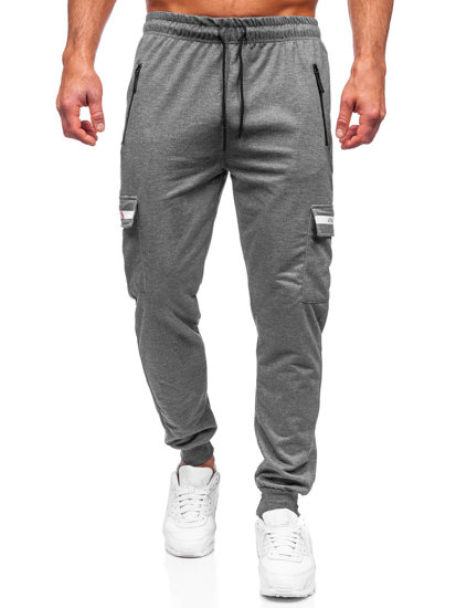 Bolf Herren Hose Cargohose Jogger Pants Anthrazit  JX5063