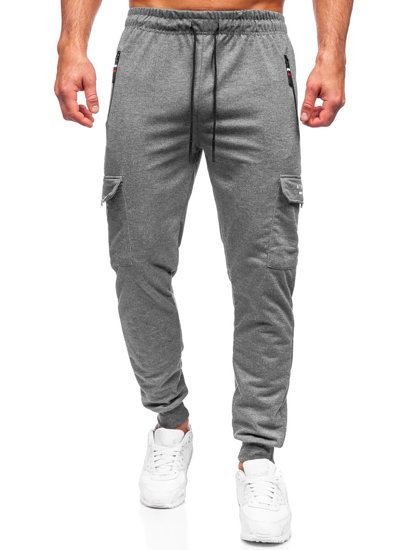 Bolf Herren Hose Cargohose Jogger Pants Anthrazit  JX5065