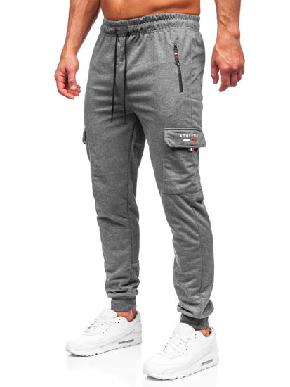 Bolf Herren Hose Cargohose Jogger Pants Anthrazit  JX5065