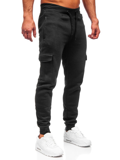 Bolf Herren Hose Cargohose Jogger Pants Schwarz  JX326