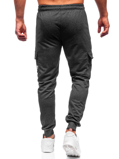 Bolf Herren Hose Cargohose Jogger Pants Schwarzgrau  JX5061