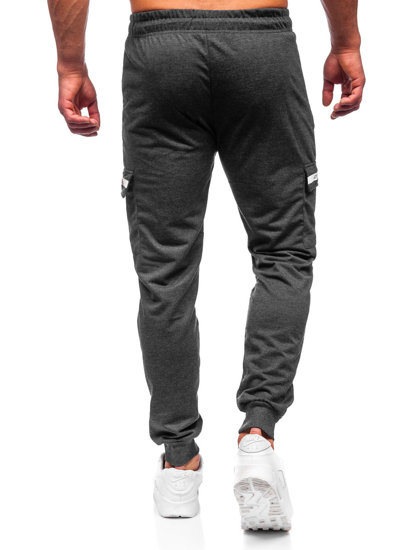 Bolf Herren Hose Cargohose Jogger Pants Schwarzgrau  JX5063