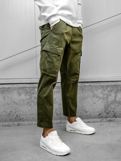 Bolf Herren Hose Cargohose Khaki  77323A