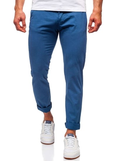 Bolf Herren Hose Chino Indigo  1146