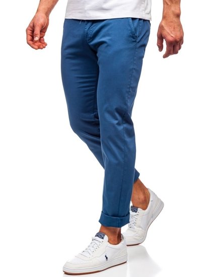 Bolf Herren Hose Chino Indigo  1146