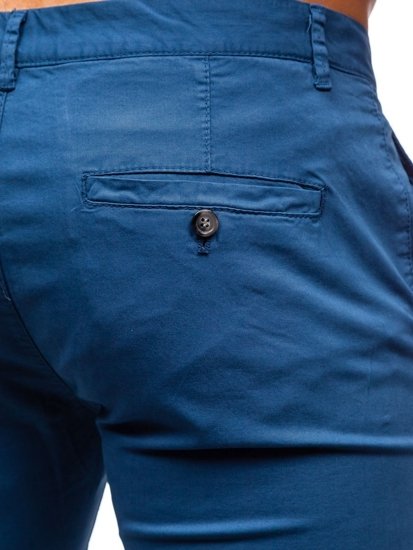 Bolf Herren Hose Chino Indigo  1146