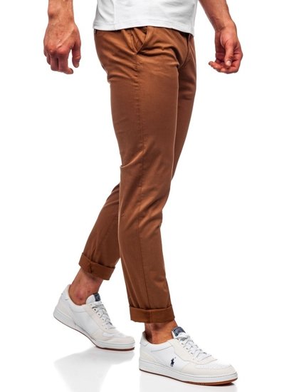 Bolf Herren Hose Chinos Braun  1146