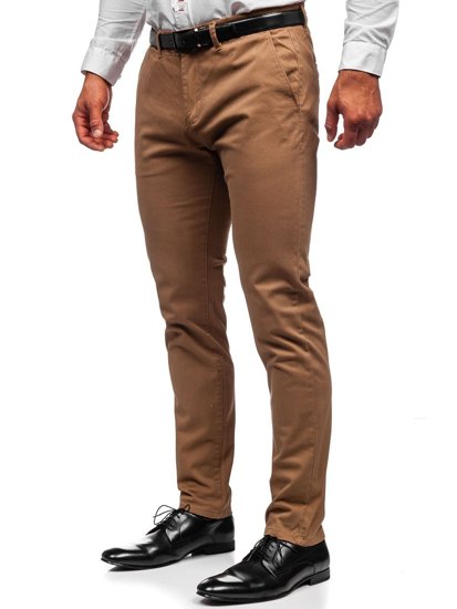 Bolf Herren Hose Chinos Camel  1143