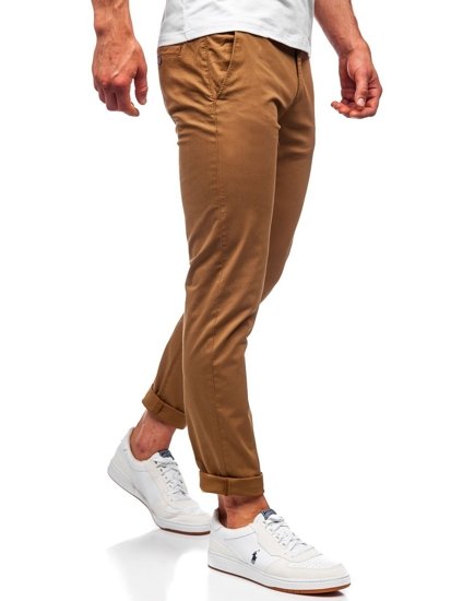 Bolf Herren Hose Chinos Camel  1146