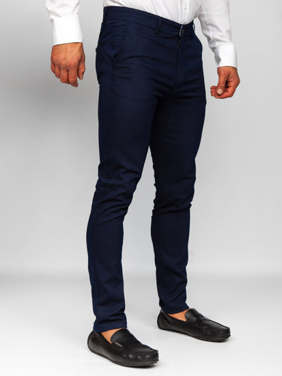 Bolf Herren Hose Chinos Dunkalblau  5000-2