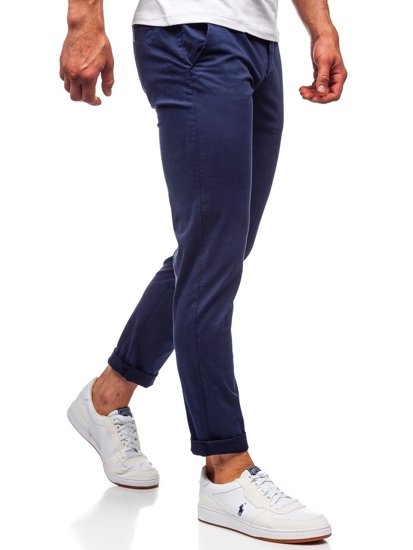 Bolf Herren Hose Chinos Dunkelblau  1146