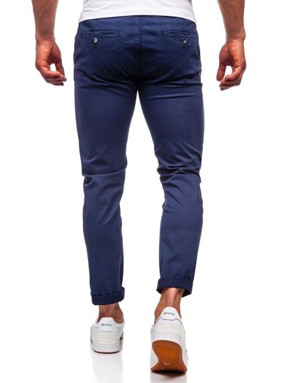 Bolf Herren Hose Chinos Dunkelblau  1146